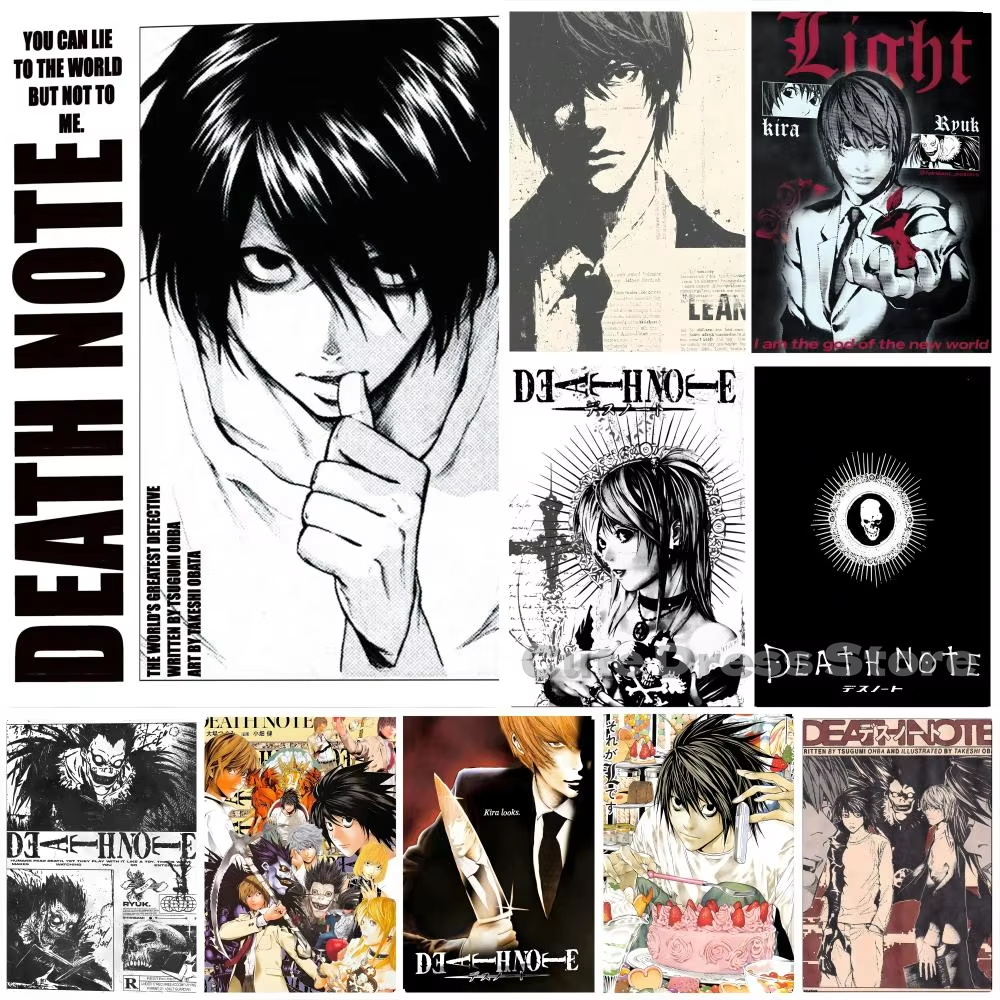Photography Lighting Game - Death Note Canvas Print Unframed Wall