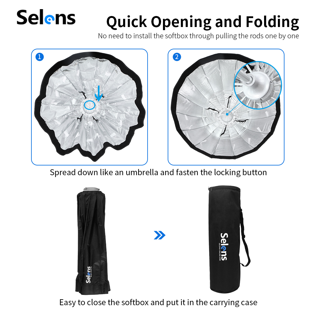 Selens Deep Parabolic Softbox  - Parabolic Umbrella Deep review and price