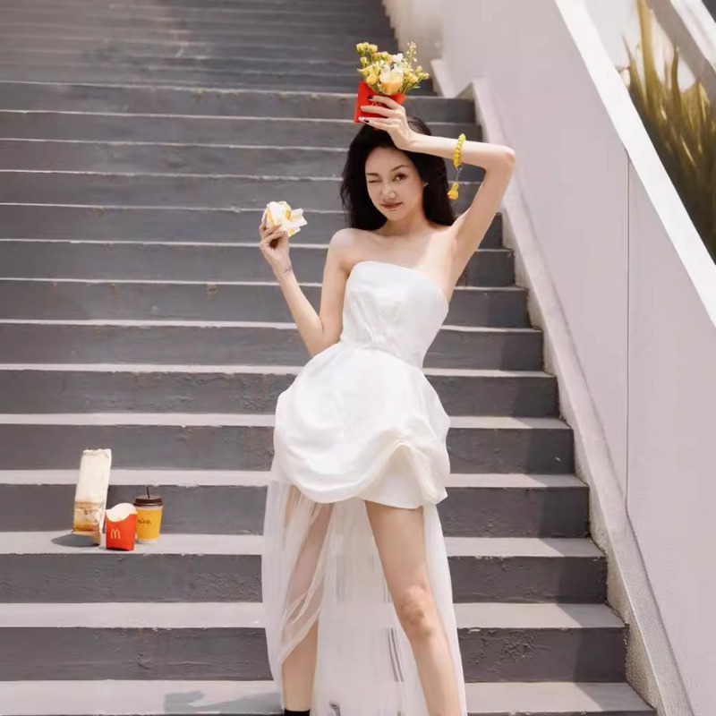 French White Strapless Morning - Lighting In Photography review and price