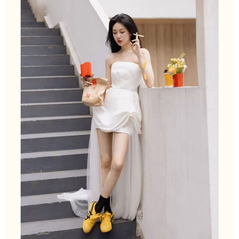 French White Strapless Morning - Lighting In Photography review and price
