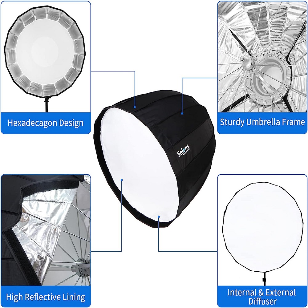 Selens 120cm Sixteen Horns Dee - Parabolic Umbrella Deep review and price