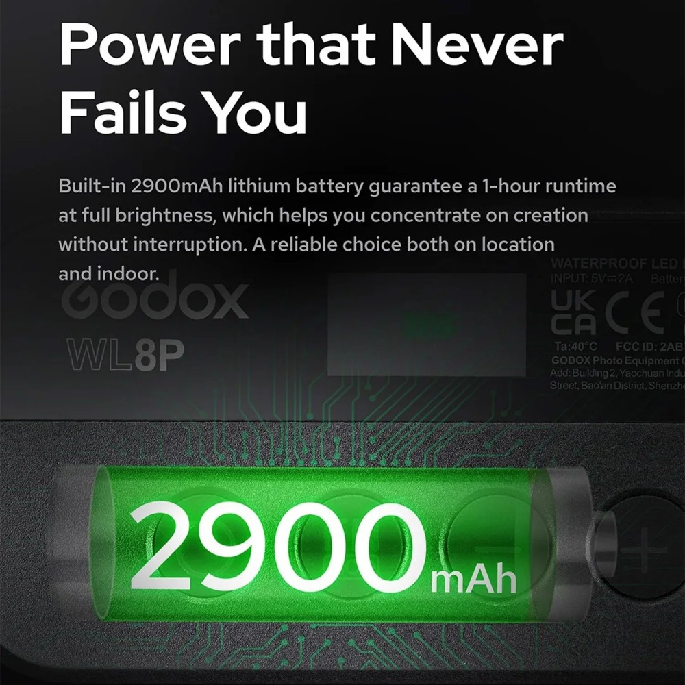 Godox WL8P RGB Waterproof LED  - Photography Lighting Godox review and price