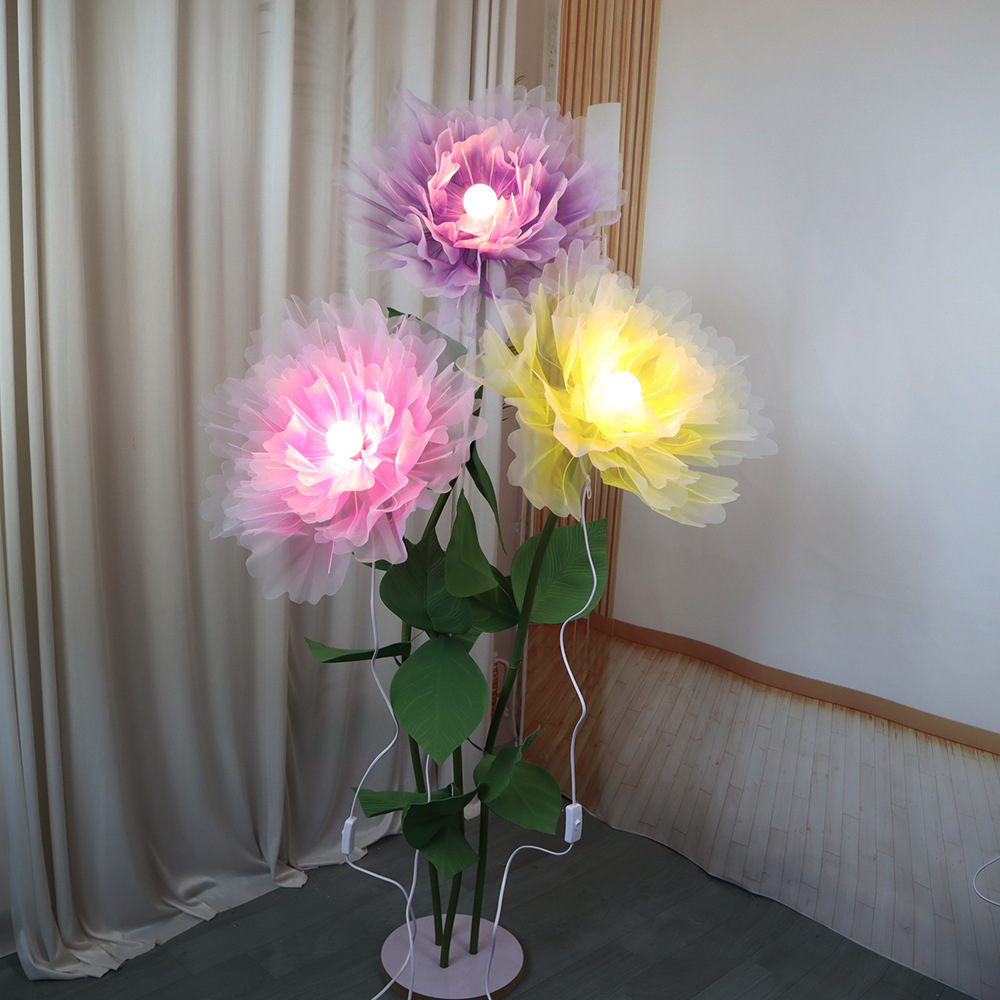 NEW 3D Flower Lights Fabric Ha - Photography Lighting Layout review and price