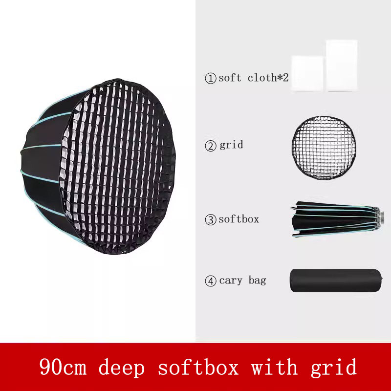 90cm Softbox with Grid 16-rib  - Parabolic Umbrella Deep review and price