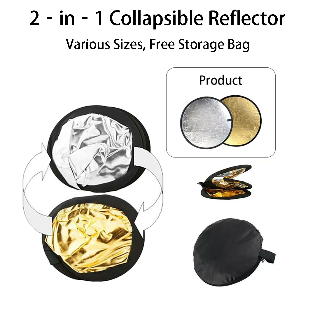 30、60cm Round Dual‑Sided Silve - Photography Lighting Bag review and price