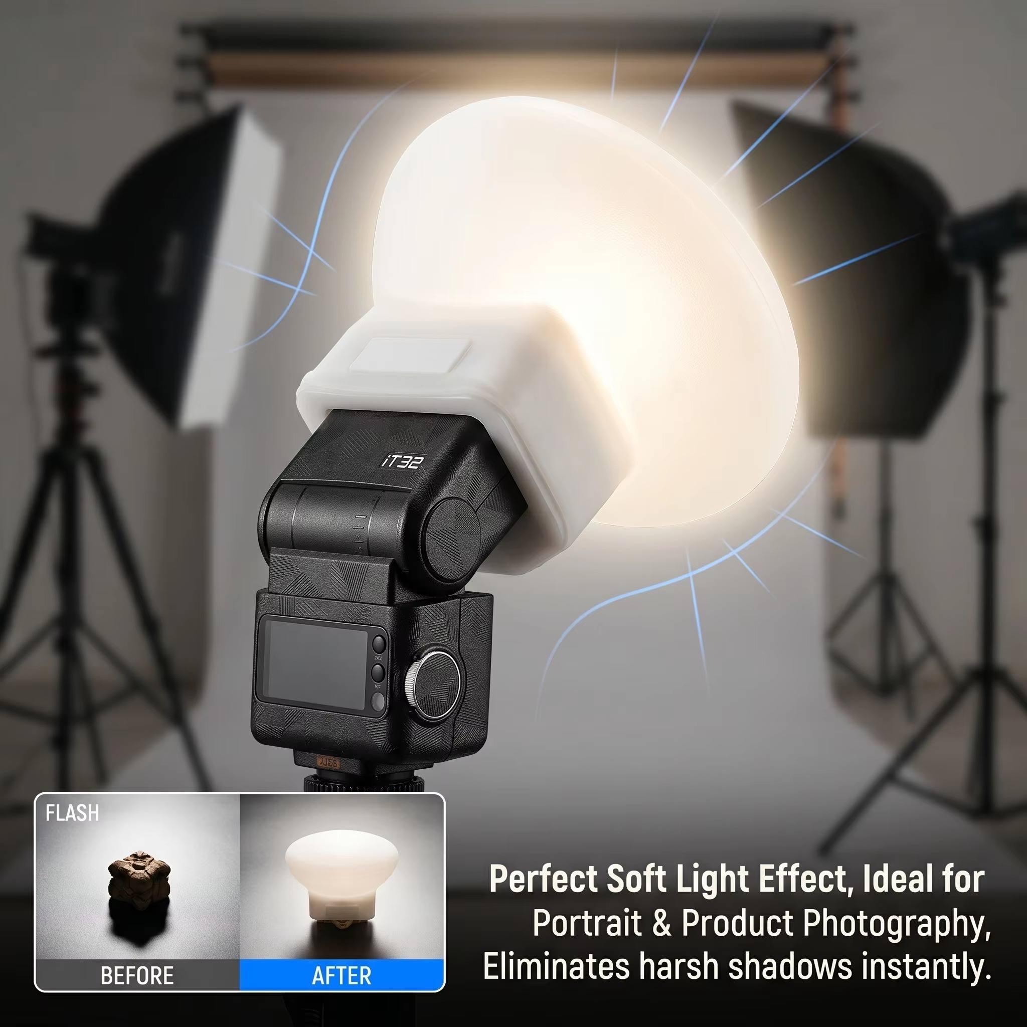 Silicone Flash Diffuser Cover  - Photography Lighting Godox review and price
