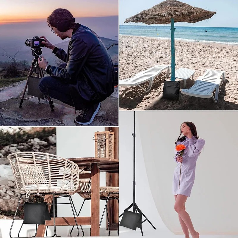 4pcs/2pcs/1pc Black Sand Bag W - Photography Lighting Bag review and price