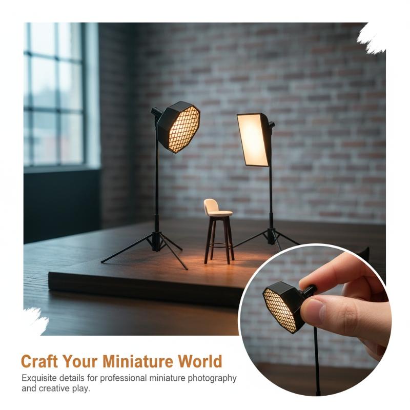 1/12 Dollhouse Mini Studio Acc - Photography Lighting Layout review and price