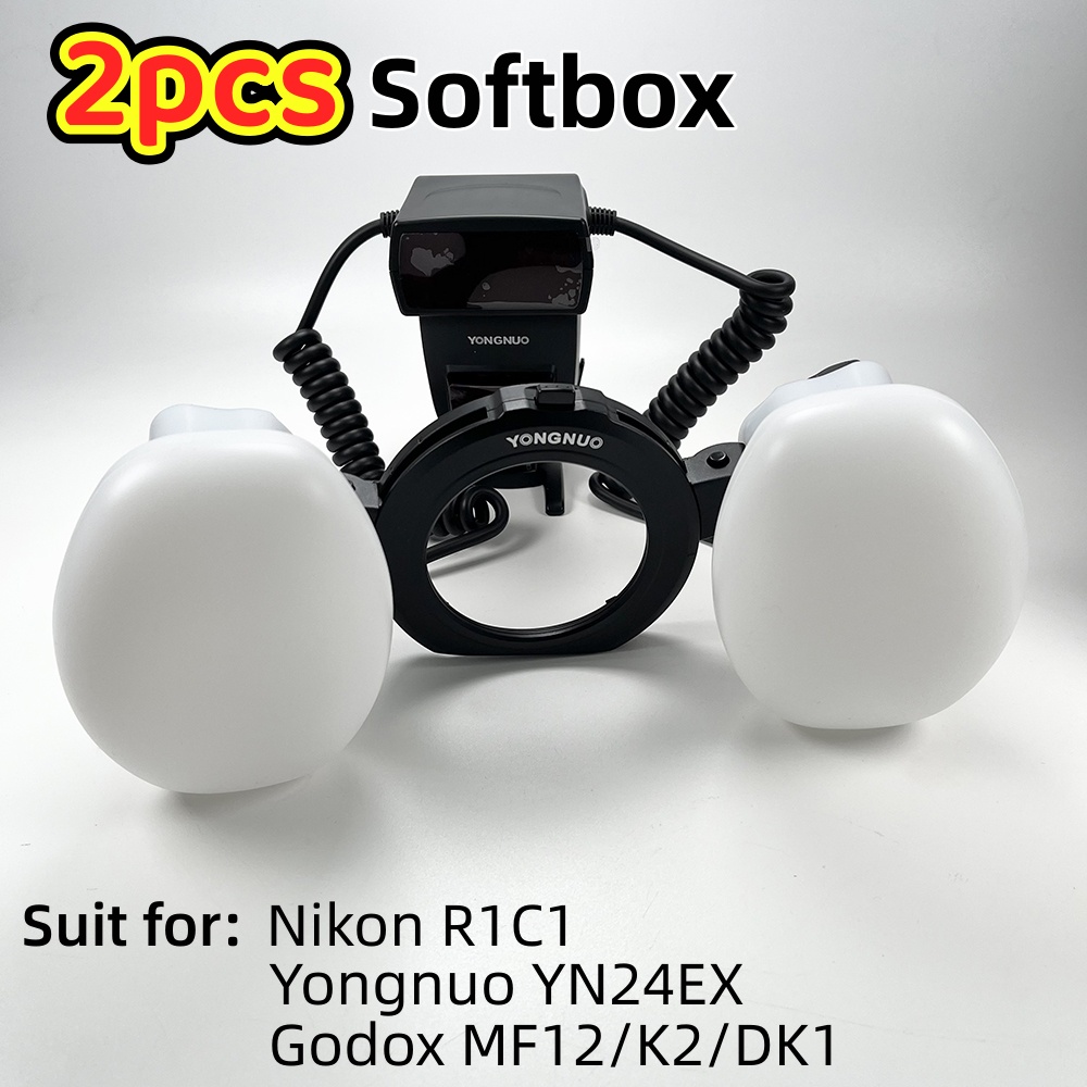 2pcs Softbox Dual Head Flash L - Photography Lighting Godox review and price