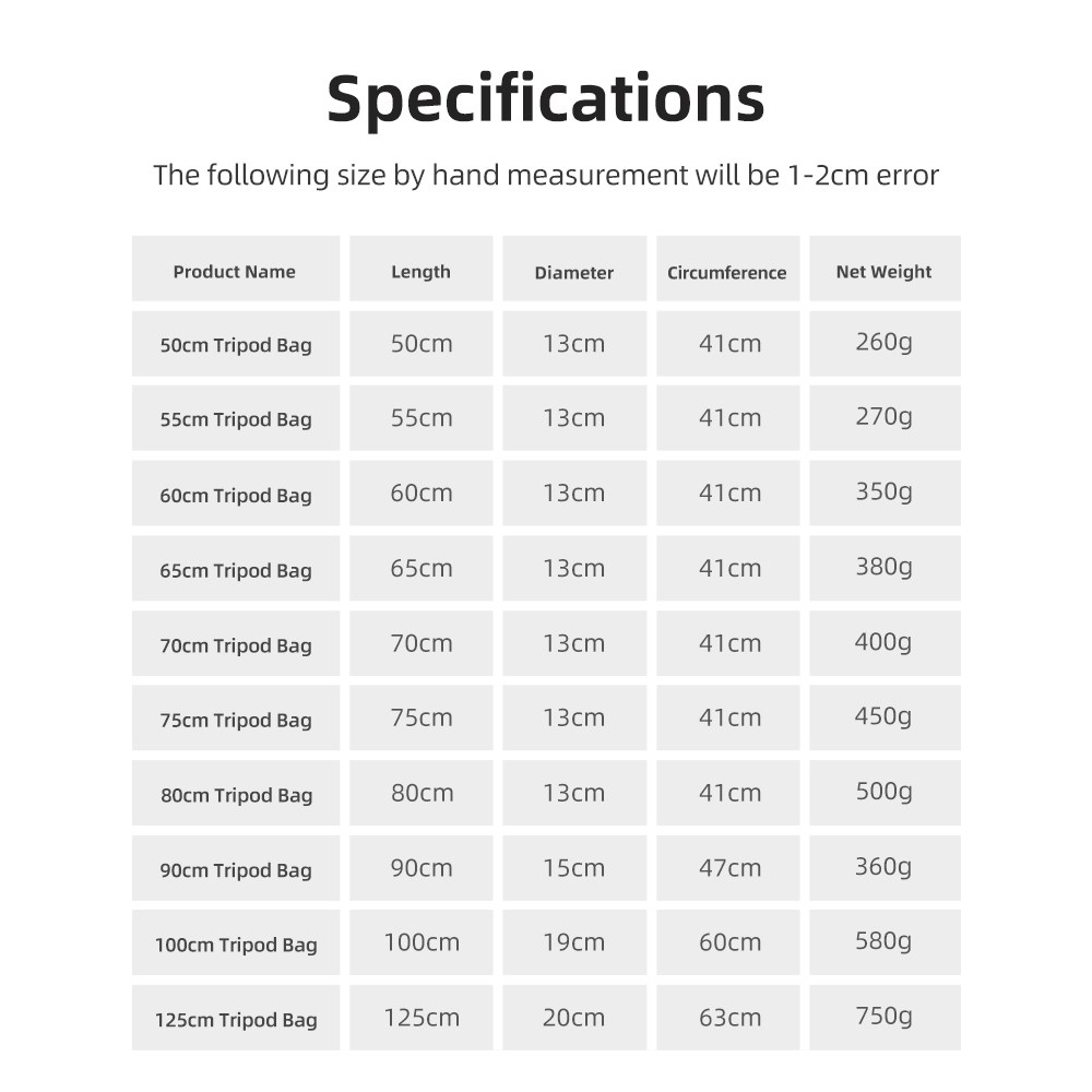 55/60/65/70/75/80/100/125cm Pa - Photography Lighting Bag review and price