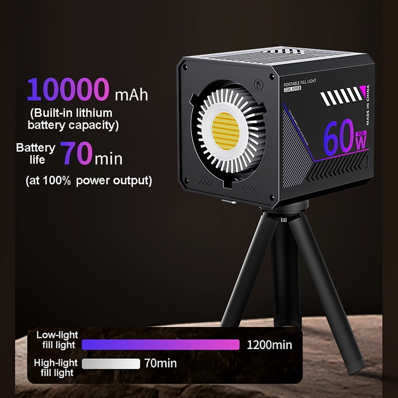 60W RGB Video Light Portable L - Photography And Videography Lighting review and price