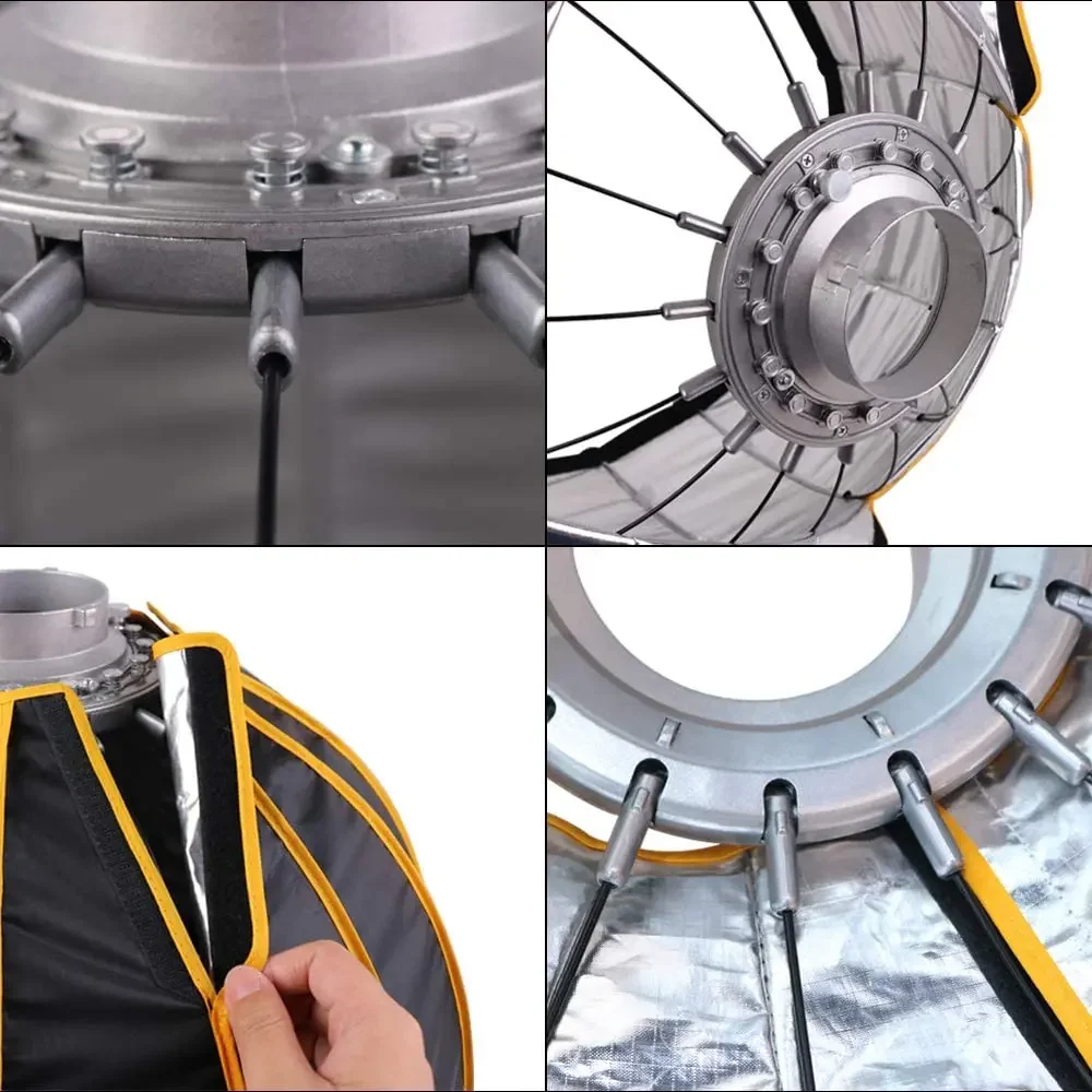 NiceFoto LED 35inch/90cm Quick - Parabolic Umbrella Deep review and price