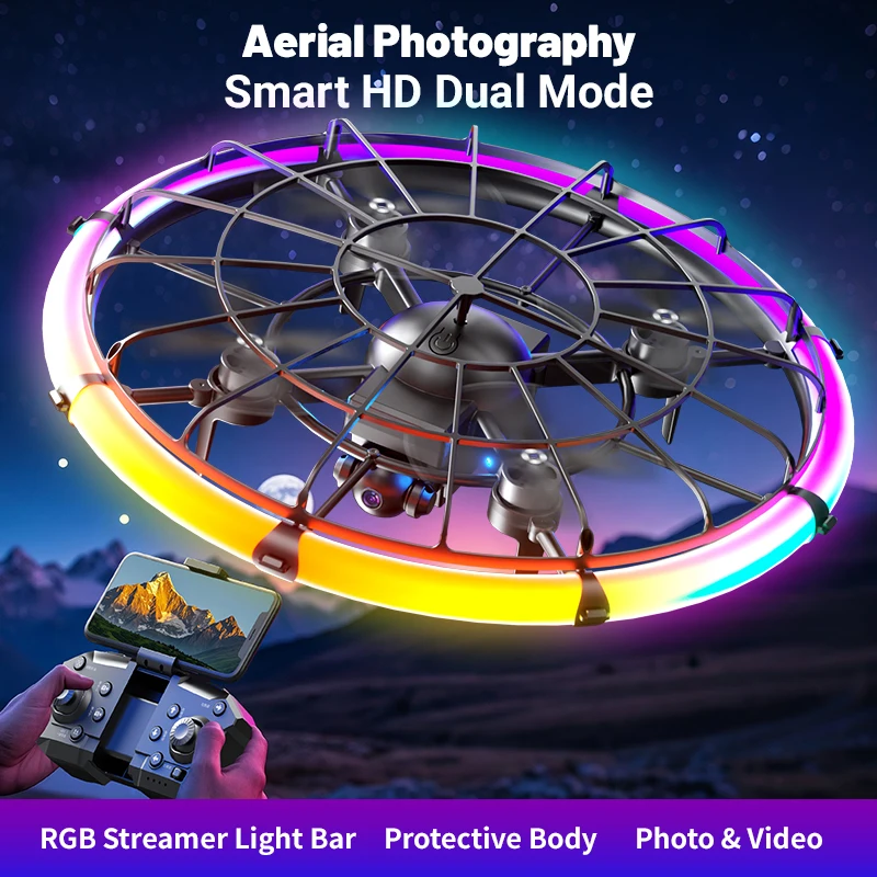 JJRC H145 UFO RC Drone with Du - Photography Lighting Game review and price