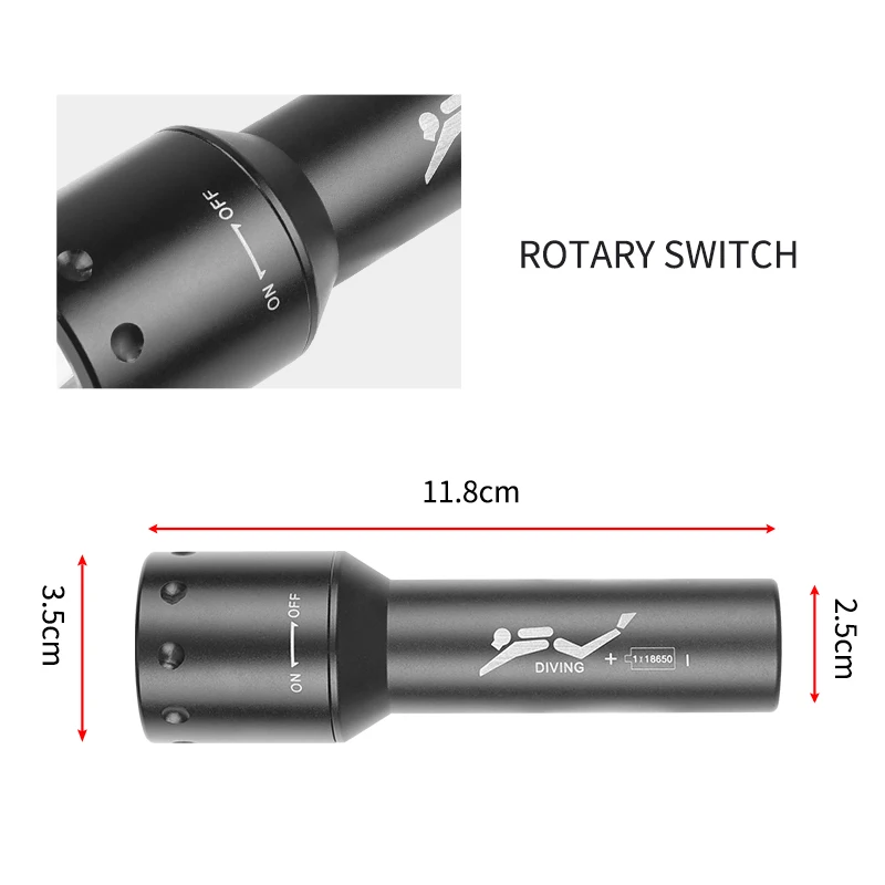 New T6 LED Diving Torch Long-R - Lighting In Photography review and price
