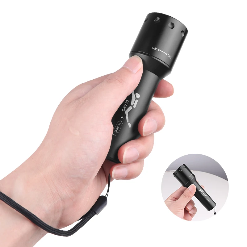 New T6 LED Diving Torch Long-R - Lighting In Photography review and price