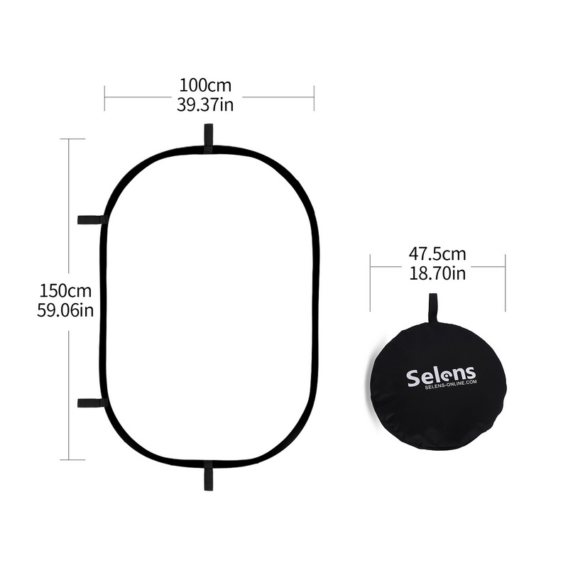 100X150CM Foldable Oval Reflec - Photography Lighting Bag review and price