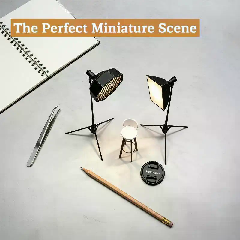 1/12 Mini Studio Light Softbox - Photography Lighting Layout review and price